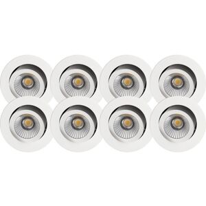 Namron Alfa reflektor Downlight 10W matt hvit 8-pack - 3220267 Namron Alfa reflektor Downlight 10W matt hvit 8-pack - 3220267