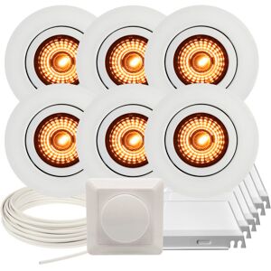 J&EL Downlightpakke Alto WarmDim Matt Hvit 6 pk - 90049 J&EL Downlightpakke Alto WarmDim Matt Hvit 6 pk - 90049