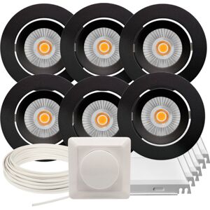 Namron Downlightpakke Alfa Reflektor Matt Sort 6 pk - 90127 Namron Downlightpakke Alfa Reflektor Matt Sort 6 pk - 90127