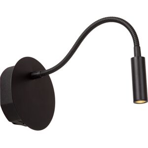 Lucide Jolijn oppladbar vegglampe Ø 11 cm 1x2W 3000K sort - 92264 Lucide Jolijn oppladbar vegglampe Ø 11 cm 1x2W 3000K sort - 92264