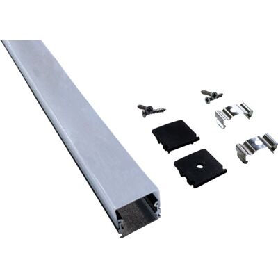 Namron Aluminiumsprofil utenpåliggende matt sort 2m 2114 - 3220205 Namron Aluminiumsprofil utenpåliggende matt sort 2m 2114 - 3220205