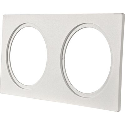 Namron Alfa downlightramme firkant dobbel matt hvit - 3220215 Namron Alfa downlightramme firkant dobbel matt hvit - 3220215