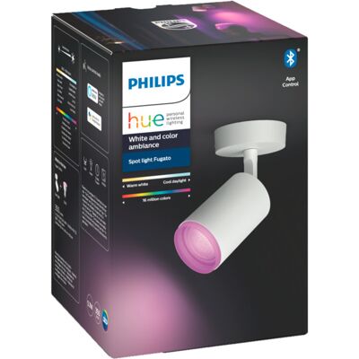 Philips Hue WCA Fugato Enkel Spotlight 5.7W Hvit - 60211 Philips Hue WCA Fugato Enkel Spotlight 5.7W Hvit - 60211