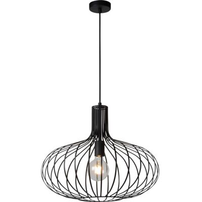 Lucide Manuela Pendellampe 50cm E27 Sort - 91867 Lucide Manuela Pendellampe 50cm E27 Sort - 91867