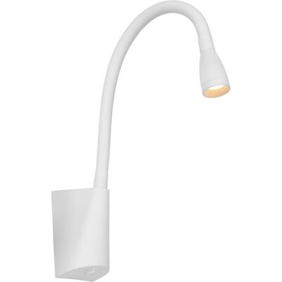 Lucide Galen Vegglampe 3W 3000K m/Fleksibel Arm Hvit - 92033 Lucide Galen Vegglampe 3W 3000K m/Fleksibel Arm Hvit - 92033