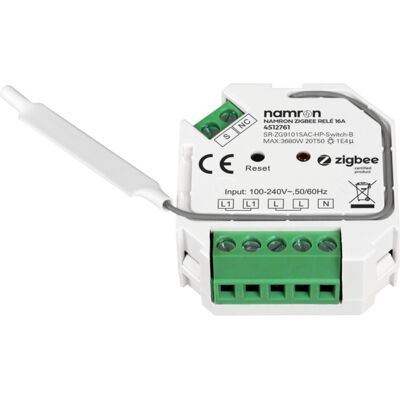 Namron ZigBee Relé 16A - Kontroller høyt strømforbruk Namron ZigBee Relé 16A - Kontroller høyt strømforbruk