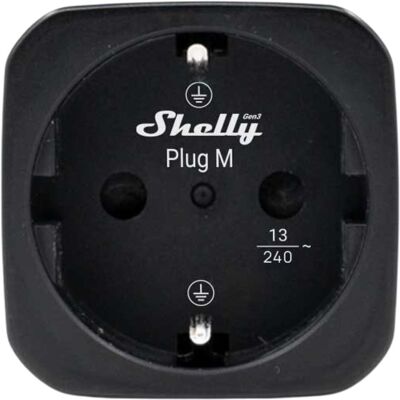 Shelly Plug M Gen3 Black - 4514086 Shelly Plug M Gen3 Black - 4514086