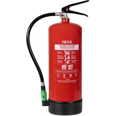 Nexa Brannslukker 6 liter skum rød 21A 144B - 6200777 Nexa Brannslukker 6 liter skum rød 21A 144B - 6200777