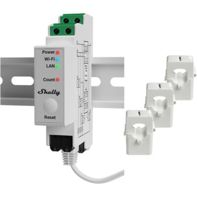 Shelly Pro 3EM 120A V2 - 8230011 Shelly Pro 3EM 120A V2 - 8230011