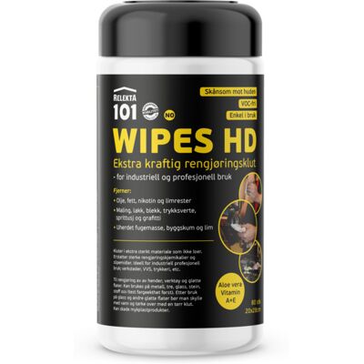 Relekta 101 Wipes HD 80 stk store lofrie kluter - 1804505 Relekta 101 Wipes HD 80 stk store lofrie kluter - 1804505