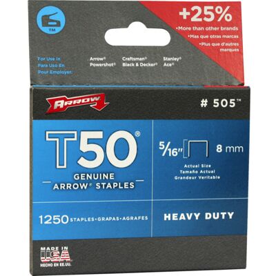 Arrow stifter 8mm T50 5/16 - 88324 Arrow stifter 8mm T50 5/16 - 88324