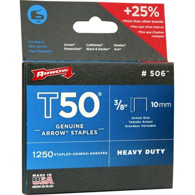 Arrow stifter 10mm T50 3/8 - 88325 Arrow stifter 10mm T50 3/8 - 88325