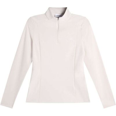 J.Lindeberg Cindy Quarter Zip Midlayer Dame Moonbeam Xl J.Lindeberg Cindy Quarter Zip Midlayer Dame Moonbeam Xl