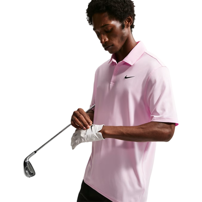 Nike Dri-Fit Velocity Pique Herre Rosa Xl Nike Dri-Fit Velocity Pique Herre Rosa Xl