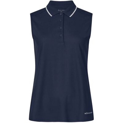 Röhnisch Miriam Sleeveless Poloshirt Dame Navy Xs Röhnisch Miriam Sleeveless Poloshirt Dame Navy Xs