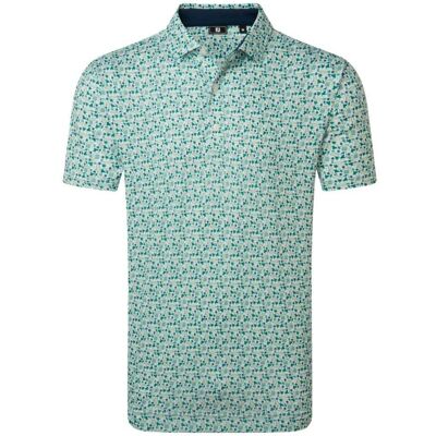 FootJoy Surfs Up Print Lisle Pique Herre Grønn S FootJoy Surfs Up Print Lisle Pique Herre Grønn S