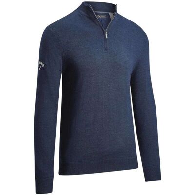 Callaway 1/4 Zip Wind Stop Genser Herre Navy Xl Callaway 1/4 Zip Wind Stop Genser Herre Navy Xl