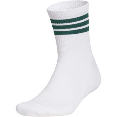 Adidas Half Crew 3-Stripes Sokker Hvit/grønn 42-47 Adidas Half Crew 3-Stripes Sokker Hvit/grønn 42-47