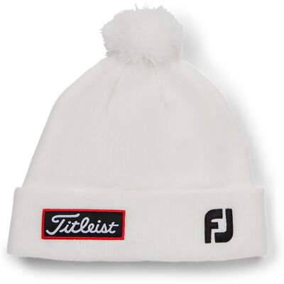Titleist Tour Pom Pom Lue Hvit/svart Titleist Tour Pom Pom Lue Hvit/svart