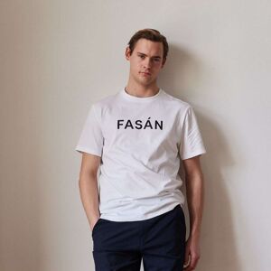 Fasán T-Skjorte Big Logo Herre Hvit Xxl Fasán T-Skjorte Big Logo Herre Hvit Xxl