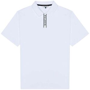 Malbon Evergreen Block Placket Pique Herre Hvit M Malbon Evergreen Block Placket Pique Herre Hvit M