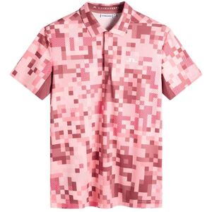 J.Lindeberg Dario Tour Print Pique Herre Rosa M J.Lindeberg Dario Tour Print Pique Herre Rosa M