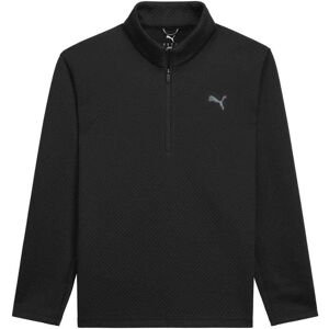 Puma Pebble 1/4 Zip Genser Herre Svart S Puma Pebble 1/4 Zip Genser Herre Svart S