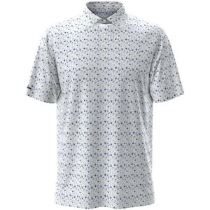 Ralph Lauren Rlx Tailored Fit Performance Pique Herre Hvit/blå L Ralph Lauren Rlx Tailored Fit Performance Pique Herre Hvit/blå L