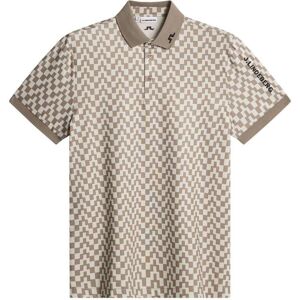J.Lindeberg Tour Tech Print Pique Herre Bridge Stack Brindle S J.Lindeberg Tour Tech Print Pique Herre Bridge Stack Brindle S