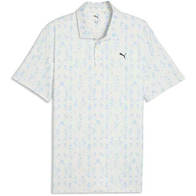 Puma Cloudspun Argyle Bloom Pique Herre Hvit/lyseblå Xl Puma Cloudspun Argyle Bloom Pique Herre Hvit/lyseblå Xl