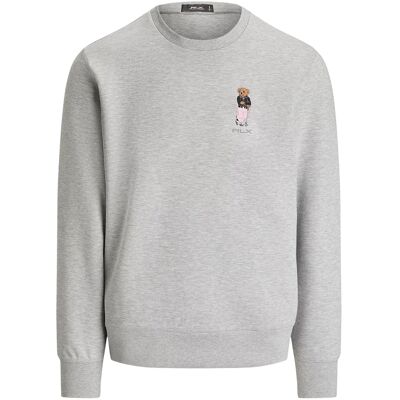 Ralph Lauren Longsleeve Bear Genser Herre Grå S Ralph Lauren Longsleeve Bear Genser Herre Grå S