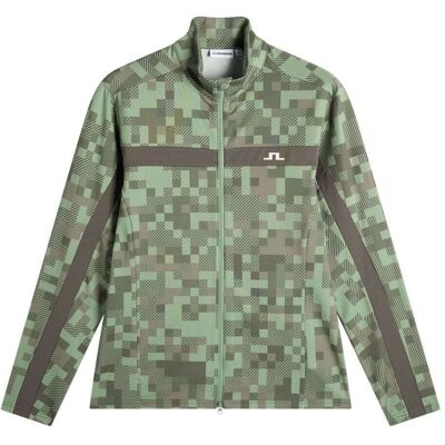 J.Lindeberg Bridger Tour Print Midlayer Herre Grønn M J.Lindeberg Bridger Tour Print Midlayer Herre Grønn M