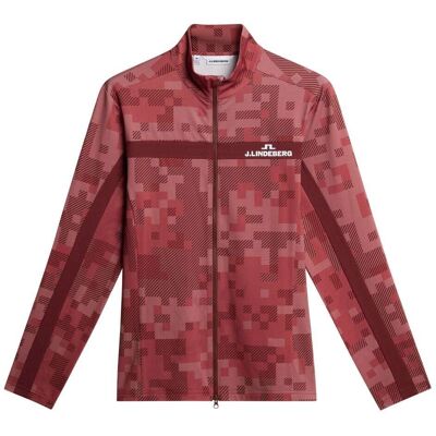 J.Lindeberg Bridger Tour Print Midlayer Herre Rosa S J.Lindeberg Bridger Tour Print Midlayer Herre Rosa S