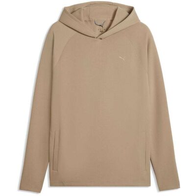 Puma Cloudspun Fleece Hettegenser Herre Brun M Puma Cloudspun Fleece Hettegenser Herre Brun M