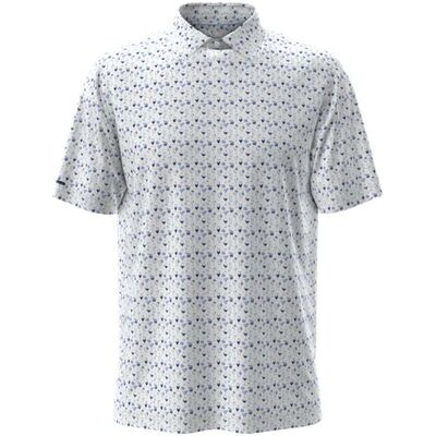 Ralph Lauren Rlx Tailored Fit Performance Pique Herre Hvit/blå Xxl Ralph Lauren Rlx Tailored Fit Performance Pique Herre Hvit/blå Xxl