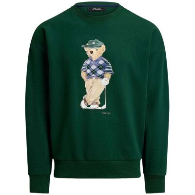Ralph Lauren Rlx Relaxed Fit Polo Bear Genser Herre Grønn Xl Ralph Lauren Rlx Relaxed Fit Polo Bear Genser Herre Grønn Xl