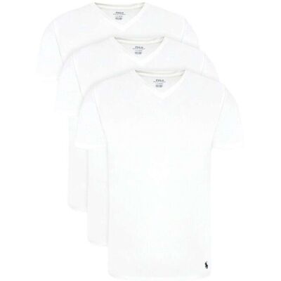 Ralph Lauren T-Skjorte 3pk Herre Hvit M Ralph Lauren T-Skjorte 3pk Herre Hvit M