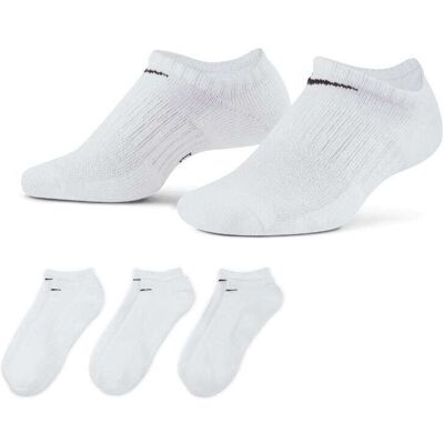 Nike Lightweight No-Show Treningssokker 3 Pack Hvit L (42-46) Nike Lightweight No-Show Treningssokker 3 Pack Hvit L (42-46)