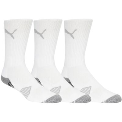Puma Essential Crew Sokker Hvit 3 Pack 38-41 Puma Essential Crew Sokker Hvit 3 Pack 38-41