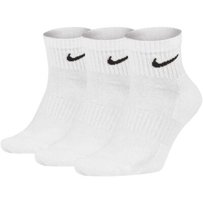 Nike Ankelsokker Demping 3 Pack Hvit M (38-42) Nike Ankelsokker Demping 3 Pack Hvit M (38-42)