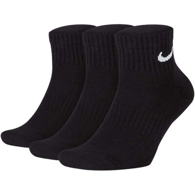 Nike Ankelsokker Demping 3 Pack Svart M (38-42) Nike Ankelsokker Demping 3 Pack Svart M (38-42)