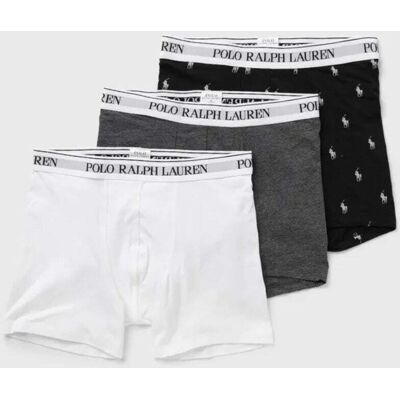 Ralph Lauren Boxer 3pack Hvit/grå/navy Herre L Ralph Lauren Boxer 3pack Hvit/grå/navy Herre L