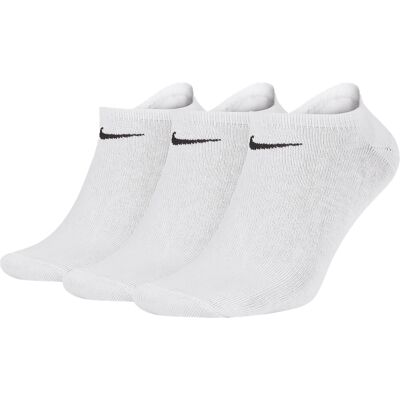 Nike Lightweight No-Show Treningssokker 3 Pack Hvit M (38-42) Nike Lightweight No-Show Treningssokker 3 Pack Hvit M (38-42)