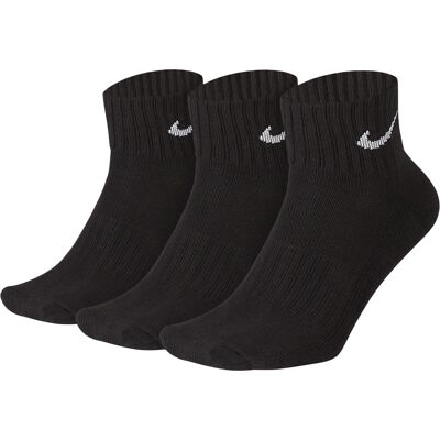 Nike Ankelsokker Demping 3 Pack Svart L (42-46) Nike Ankelsokker Demping 3 Pack Svart L (42-46)