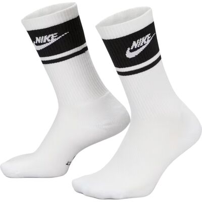 Nike Everyday Elevated Sokker 3 Pack Hvit / Svart L (42-46) Nike Everyday Elevated Sokker 3 Pack Hvit / Svart L (42-46)