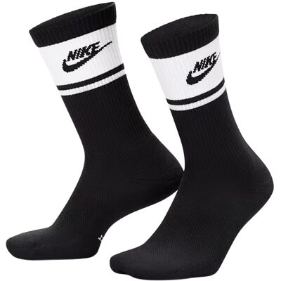Nike Everyday Elevated Sokker 3 Pack Svart M (38-42) Nike Everyday Elevated Sokker 3 Pack Svart M (38-42)