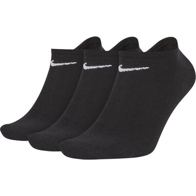 Nike Lightweight No-Show Treningssokker 3 Pack Svart M (38-42) Nike Lightweight No-Show Treningssokker 3 Pack Svart M (38-42)