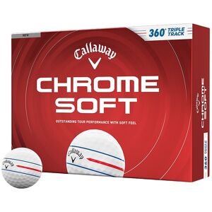 Callaway Chrome Soft 360 Triple Track Golfball Hvit Callaway Chrome Soft 360 Triple Track Golfball Hvit