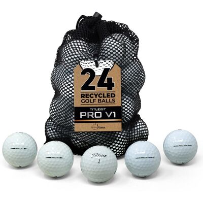 Lakeballs Titleist Pro V1 24stk Golfballer Lakeballs Titleist Pro V1 24stk Golfballer