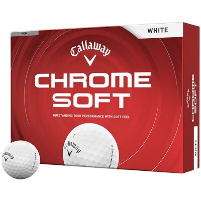 Callaway Chrome Soft Golfball Hvit Callaway Chrome Soft Golfball Hvit